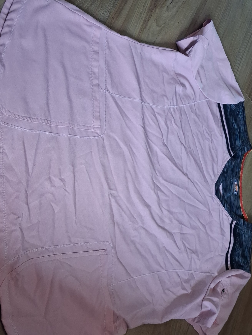 Dickies Color Block Short Sleeve Top in Pink